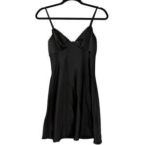 Princess Polly Satin Babydoll Little Black Dress Women’s 2 Bachelorette Party
